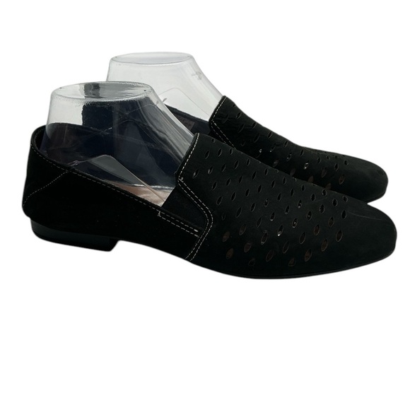 Earth Origins‎ Perforated Suede Loafers Rocco Black size 11 - Picture 1 of 6